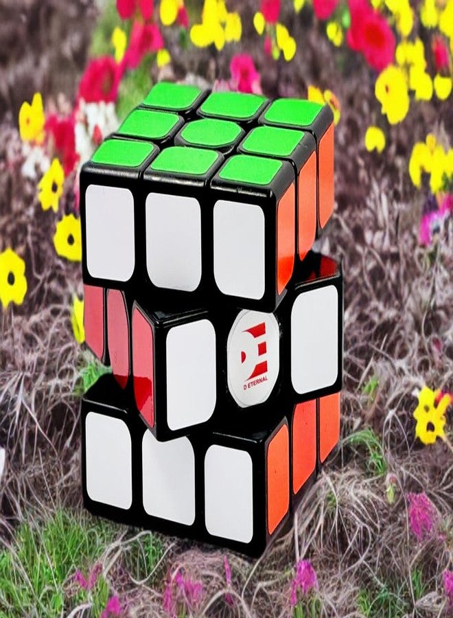 دي إيترنال مكعب السرعة الأبدي 3x3 مع مادة تشحيم وحامل عرض، مكعب ألغاز سحري احترافي، قاعدة سوداء - Image 5
